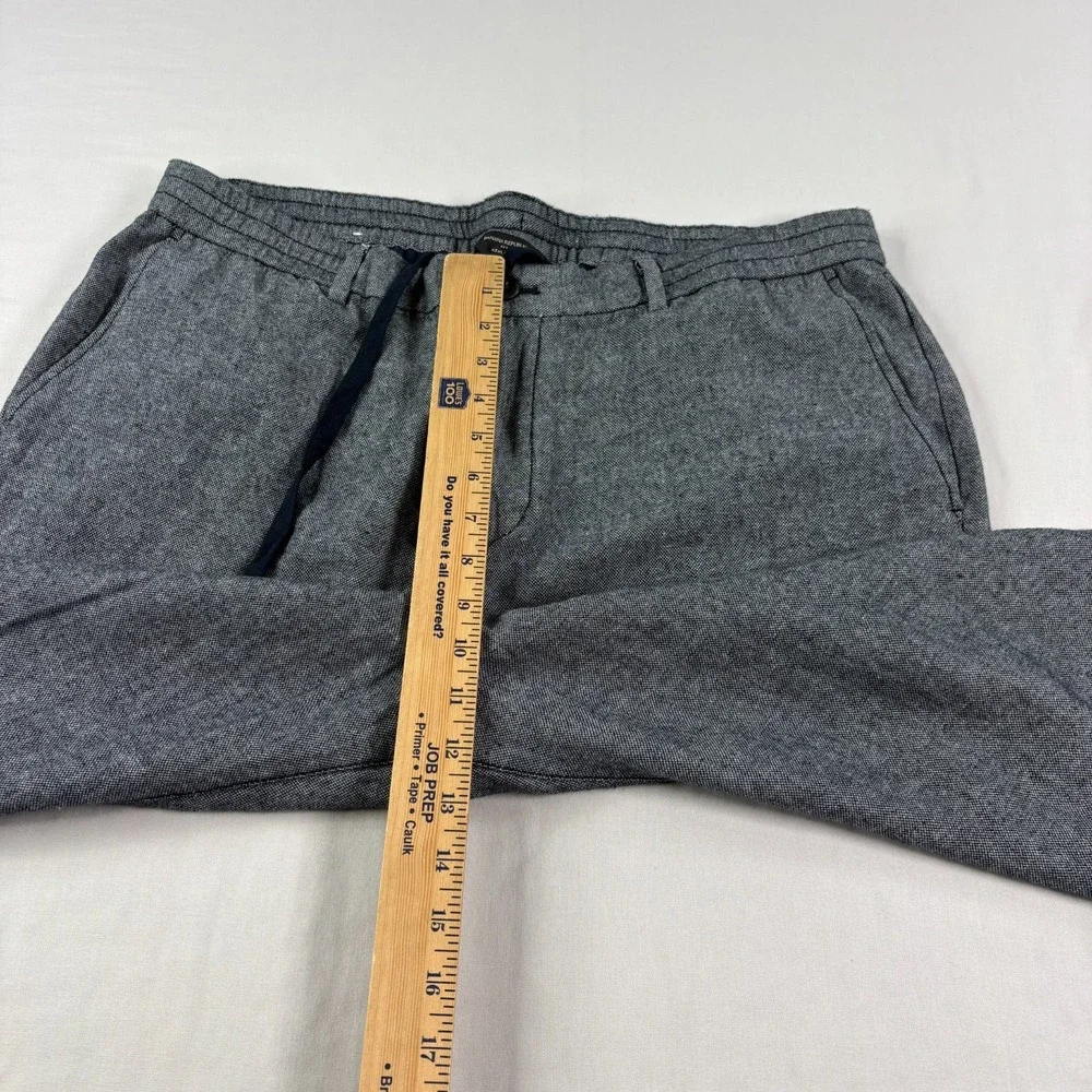 Banana Republic Linen Pants Mens 36x29 Blue Chino Athletic Fit Stretch Beach